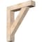 Ekena Millwork Traditional Craftsman Smooth Bracket w/ Offset Brace, Douglas Fir, 7 1/2"W x 36"D x 40"H BKT0806X36X40TRA04SDF - alternate 1